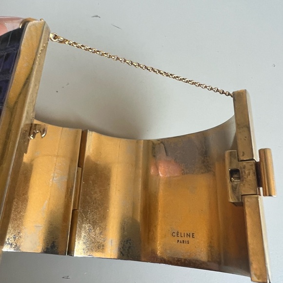 Celine Blue Snakeskin Bracelet - Picture 8 of 10